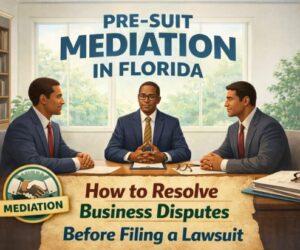 Pre-Suit Mediation in Florida: How to Resolve Business Disputes Before Filing a Lawsuit 