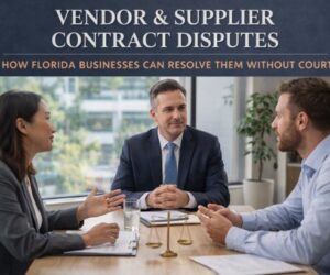 Vendor & Supplier Contract Disputes: How Florida Businesses Can Resolve Them Without Court 